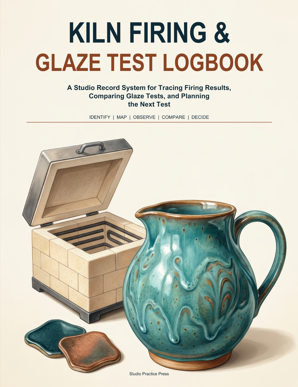 Kiln Firing & Glaze Test Logbook, edition 2, front cover